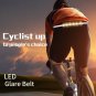 Led Light Belt Waist Running Safety Warning Night Usb Rechargeable Cycling Sport