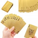 Playing Cards Gold Foil Poker Game 24k Deck Plated Waterproof Plastic Magic New