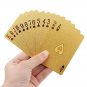Playing Cards Gold Foil Poker Game 24k Deck Plated Waterproof Plastic Magic New