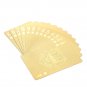Playing Cards Gold Foil Poker Game 24k Deck Plated Waterproof Plastic Magic New