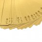 Playing Cards Gold Foil Poker Game 24k Deck Plated Waterproof Plastic Magic New
