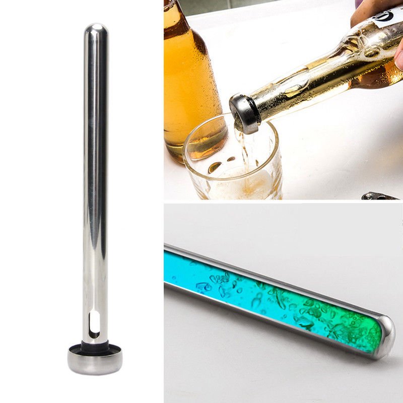 Cooling Stick For Beer Wine Bar Bottle Cooler Chiller Stainless Steel Frozen