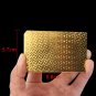 Poker Game Plastic Playing Cards Gold Foil 24k Deck Plated Waterproof Magic New