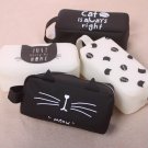 Silica Gel Pencil Pen Cute Case Storage Bag Stationery Supplies Box Cat For Kids