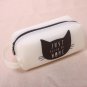Silica Gel Pencil Pen Cute Case Storage Bag Stationery Supplies Box Cat For Kids