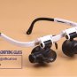 Watch Repair Eyewear Magnifier Glasses Loupe 23x Zoom With Led Light