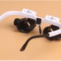 Watch Repair Eyewear Magnifier Glasses Loupe 23x Zoom With Led Light