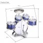 Drum Musical Instrument Toy Kids Set Drumsticks Sticks Cymbal Percussion Stool