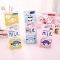 School Pencil Case Pen Bag Cartoon Milk Bottle Cute Storage Pouch Office Makeup
