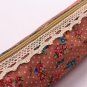 Retro Pen Pencil Case Bag Floral Flower Makeup Pouch Lace Canvas Dot School