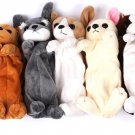 Plush Pencil Pen Case Kids Cute Dog Puppy School Supplies Bags Soft Pouch