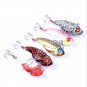 Metal Fishing Lures Vibrations Tackle Bait Spoon Bass Spinner Crankbait