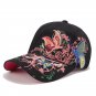 Embroidered Baseball Summer Cap For Women Butterfly Cotton Sun Hat Snapback Lady