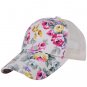 Women Baseball Cap Girl Floral Summer Cotton Snapback Hat Mesh Adjustable New