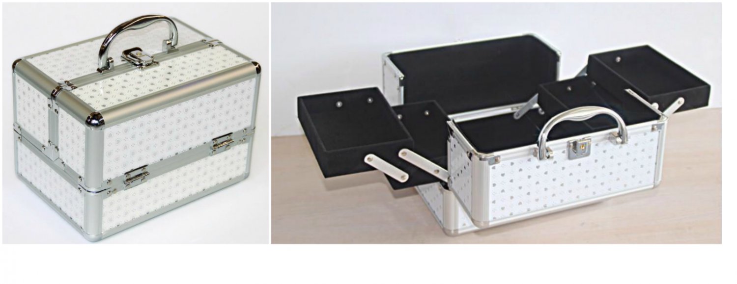 Cosmetic Makeup Storage Box Travel Jewelry Organizer Case Professional