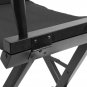 Makeup Director Artist Chair Black Foldable Aluminium Zinc Plated Light Pro New