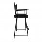 Makeup Director Artist Chair Black Foldable Aluminium Zinc Plated Light Pro New