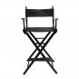 Makeup Director Artist Chair Black Foldable Aluminium Zinc Plated Light Pro New