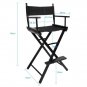 Makeup Director Artist Chair Black Foldable Aluminium Zinc Plated Light Pro New