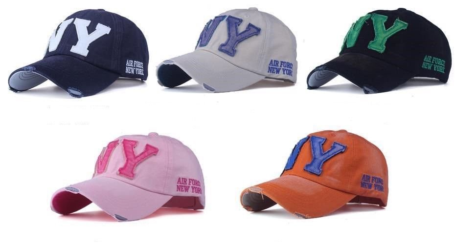 Baseball Cap For Men Women Snapback Sun Hat Summer Cotton Adjustable New York