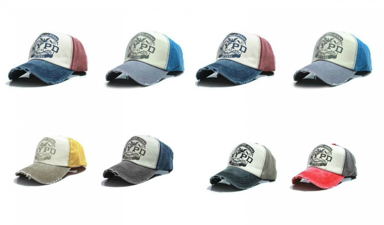 Baseball Summer Cap Hat Cotton Adjustable Vintage Retro For Men Women Snapback