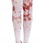 Ladies Sexy Zombie Skeleton Bloody Slash Halloween Fancy Dress Costume Stockings