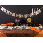 Halloween Table Cover Tablecloth Scarf Decoration Spiders Web Net Bat Curtain