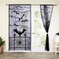 Halloween Table Cover Tablecloth Scarf Decoration Spiders Web Net Bat Curtain