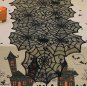 Halloween Table Cover Tablecloth Scarf Decoration Spiders Web Net Bat Curtain