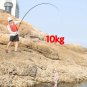 Telescopic Fishing Rod Baitcasting Pole Carbon Fiber Ultralight Tackle Travel