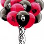 16pcs/set Halloween Party Balloons Latex Black Red Decoration Haunted House Prop