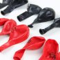 16pcs/set Halloween Party Balloons Latex Black Red Decoration Haunted House Prop