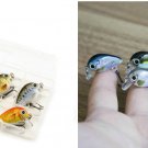 5pc 1.8g Fishing Lure Kit Minnow Floating Crankbait Jerk Bait With Tackle Box