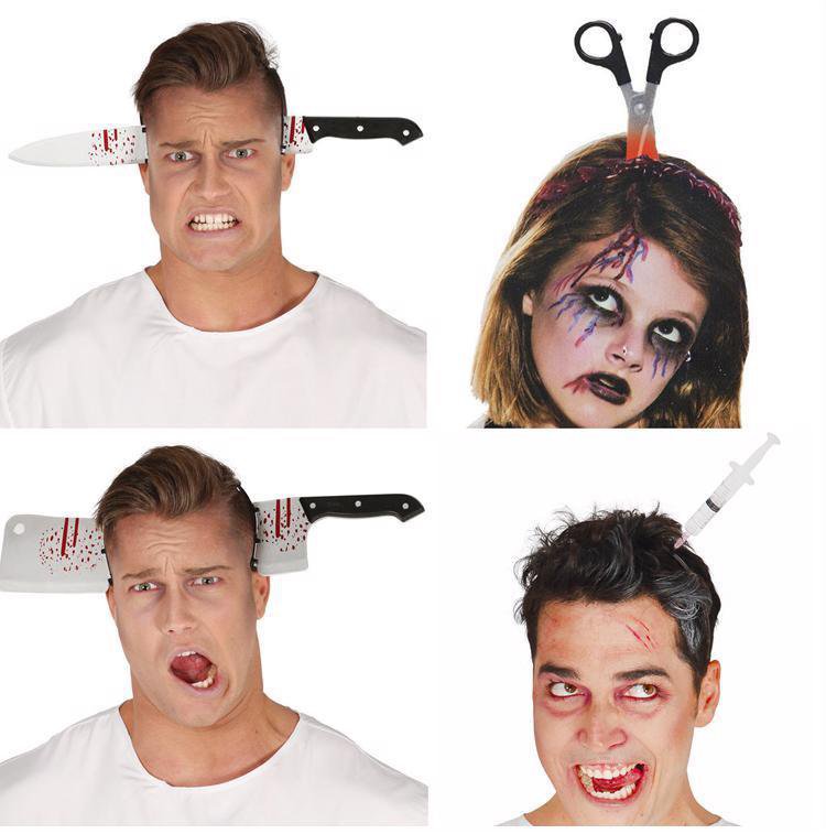 Halloween Decor Horror Terrible Knife Bloody Machete Party Supplies Hanging
