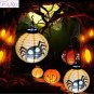 Halloween Party LED Light Lantern Lamp Decoration Paper Pumpkin Skull Spider