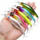 5pcs/lot Fishing Lure Crankbait Minnow Wobbler Artificial Bait For Bass Tackle