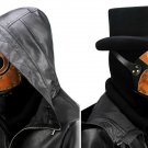 Plague Doctor Steampunk Bird Leather Halloween Party Mask Beak Costume Cosplay