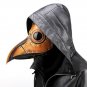 Plague Doctor Steampunk Bird Leather Halloween Party Mask Beak Costume Cosplay