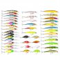 43pcs/lot Fishing Lure Crankbait Wobbler Minnow Bait Tackle Set For Bass Pike
