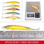 43pcs/lot Fishing Lure Crankbait Wobbler Minnow Bait Tackle Set For Bass Pike