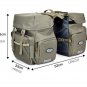 Cycling Seat Storage Bag Bicycle Rack Back Rear Large Carrier Double Pannier 50L