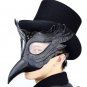 Steampunk Plague Doctor Mask Bird Beak Halloween Party Cosplay Masquerade Black