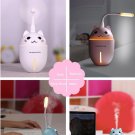 Air Humidifier Aroma Lamp 3 in 1 USB Oil Diffuser Mist Fogger LED Light Mini Fan