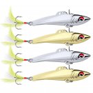 5Pcs/Lot Metal Fishing Lures Spoon Bait Crankbait For Bass Pike Hook Tackle