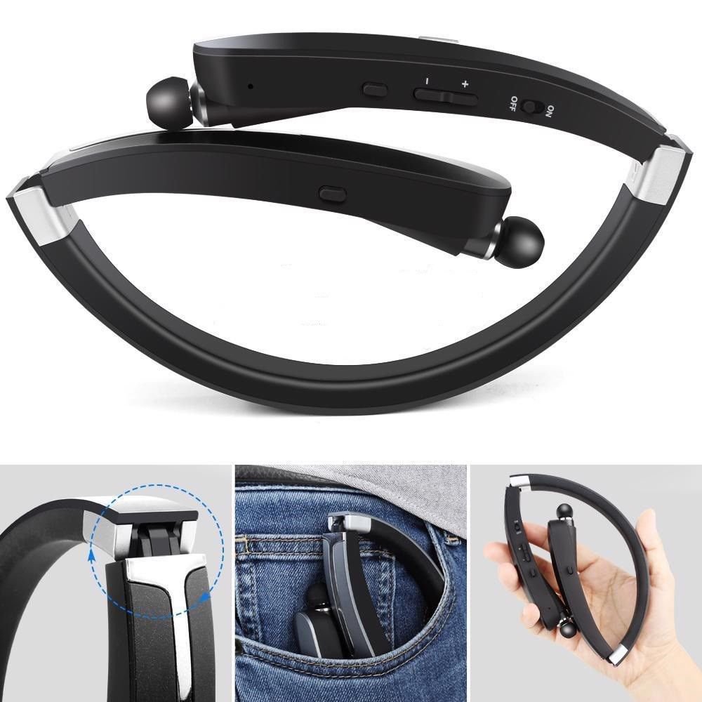 Bluetooth Foldable Earphones Wireless Headset Headphone Portable Stereo Earbuds