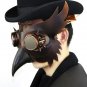 Beak Costume Plague Doctor Steampunk Bird Leather Mask Halloween Gothic Cosplay