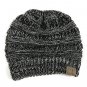Ponytail Winter Hats For Women Warm Knit Beanie Cap Ski High Bun Cc Skull Cuff