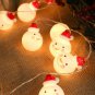 Christmas Tree Snowman Ball Led Lights String Party Home Decoration Lighting
