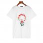 Men T Shirt Short Sleeve Cotton Blouse White Printed Cartoon Funny Tees Xmas
