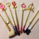 8 Pcs Makeup Brush Set Sailor Moon Cosmetic Powder Foundation Eyeshadow Tool